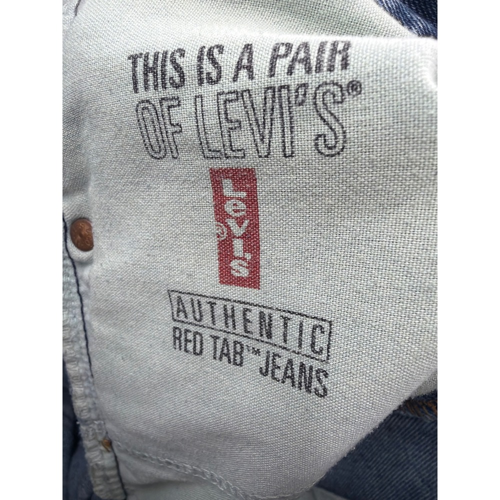 Vintage Levis 505 Regular Fit Straight Leg Raw Hem Jeans Medium Wash W30 L30 - Picture 8 of 8